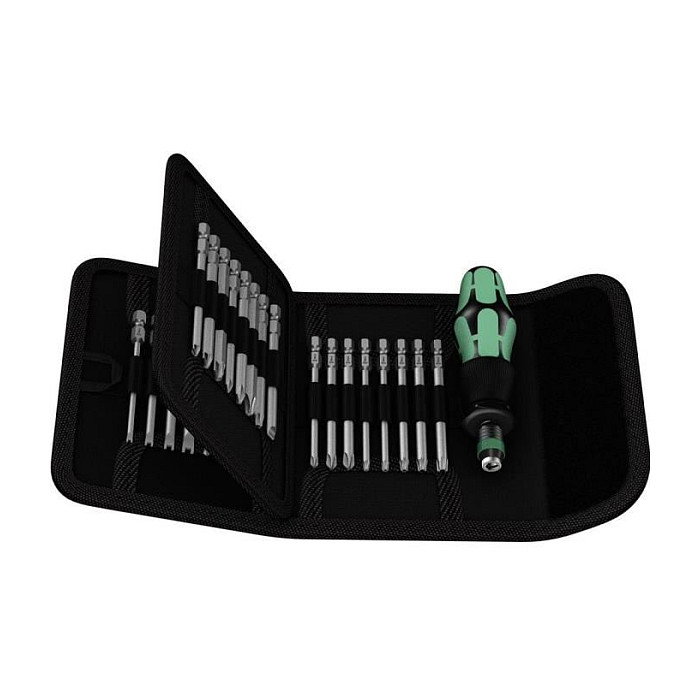 Wera Kraftform Kompakt 62 con 32 puntas de 89 mm