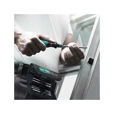 Wera Kraftform Kompakt 62 con 32 puntas de 89 mm