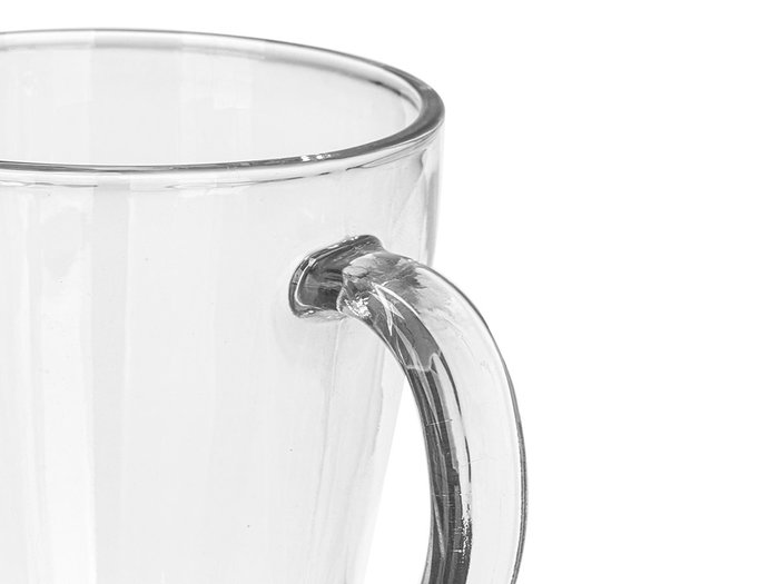 Vivalto Taza Vidrio Coffee Lovers 370 ml Transparente Vidrio 12x10.3x9 cm (Set de 24)