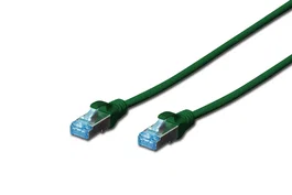 Digitus DK-1531-010/G Cable de red Cat5e SF/UTP (S-FTP) Cobre (Cu) 1 m Verde - Conectores RJ45, compatible con PoE y Gigabit (10/100/1000Base-T)