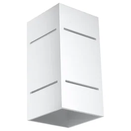 SOL Aplique Blocco de Pared, Lámpara Pequeña en Blanco, Negro o Gris, Ref. SOL-SL.0478, para Pasillo, Dormitorio o Habitación Infantil