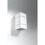 SOL Aplique Blocco de Pared, Lámpara Pequeña en Blanco, Negro o Gris, Ref. SOL-SL.0478, para Pasillo, Dormitorio o Habitación Infantil