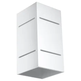 SOL Aplique Blocco de Pared, Lámpara Pequeña en Blanco, Negro o Gris, Ref. SOL-SL.0478, para Pasillo, Dormitorio o Habitación Infantil