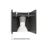 SOL Aplique Blocco de Pared, Lámpara Pequeña en Blanco, Negro o Gris, Ref. SOL-SL.0478, para Pasillo, Dormitorio o Habitación Infantil