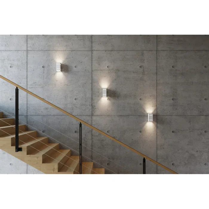 Blocco Aplique de pared SOL-SL.0478 Blanco, Negro o Gris para Pasillo, Dormitorio o Habitación Infantil