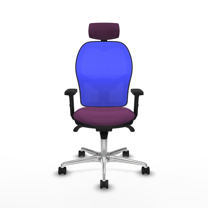 PIQUERAS Y CRESPO Silla de oficina Jorquera con mecanismo Sincro, Morado y Azul PIQUERAS Y CRESPO Silla de oficina Jorquera con mecanismo Sincro, Morado y Azul