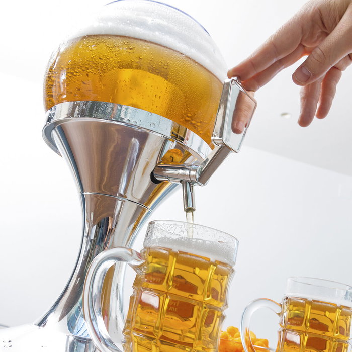 Pack Dispensador de Cerveza Refrigerante InnovaGoods y 2 Gafas de Sol Enrollables Sunfold France