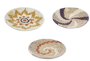 DKD Home Decor Set de 3 Decoraciones de Pared Seagrass Naranja 48x8x48 cm