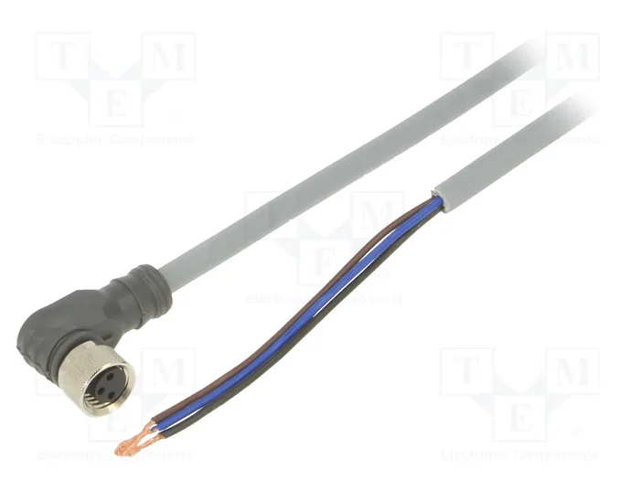 CARLO GAVAZZI Cable para sensores M8 hembra angular 3 pines 5m CARLO GAVAZZI Cable para sensores M8 hembra angular 3 pines 5m