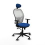PIQUERAS Y CRESPO Silla de oficina Jorquera Azul y Blanco
