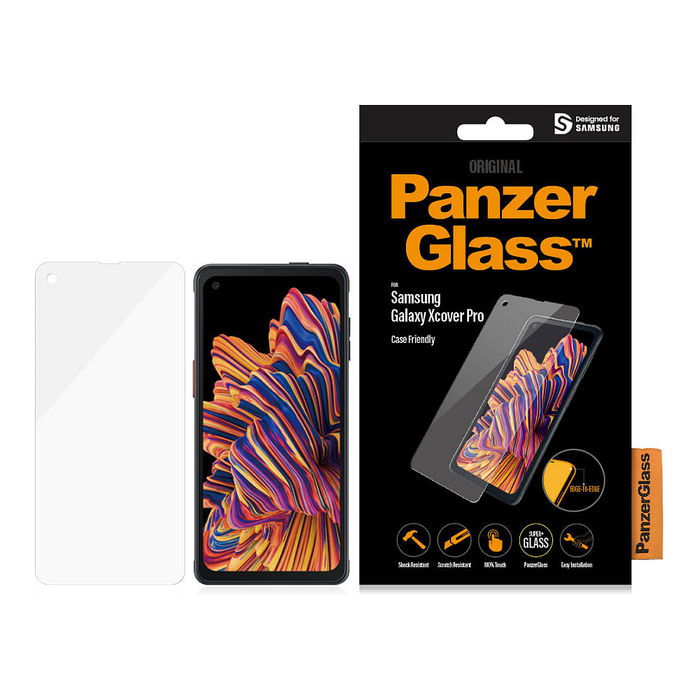 PanzerGlass Protector de Pantalla para Samsung Galaxy Xcover Pro, Cristal Templado, Referencia CF