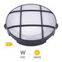 GSC Evolution Aplique LED redondo Oxalis con rejilla 15W 4000K Negro