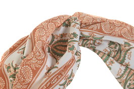 DKD Home Decor Accesorio De Pelo Mediterraneo Mostaza Verde 8 x 20 x 20 cm Set de 3