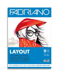 Bloc De Dibujo Fabriano Layout-Marker Encolado A3 75G 70H