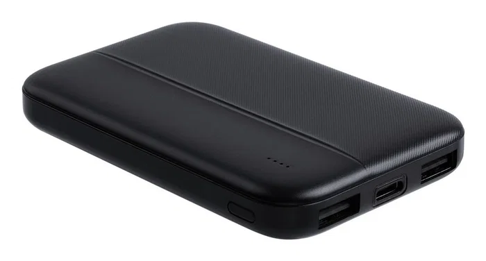 Rivacase VA2608 Powerbank Batería Externa 5000 mAh Negro, 2 Puertos USB-A + 1 USB-C, Carga Rápida, Protección SobreCarga Rivacase VA2608 Powerbank Batería Externa 5000 mAh Negro, 2 Puertos USB-A + 1 USB-C, Carga Rápida, Protección SobreCarga