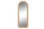 DKD Home Decor Espejo Marron Estilo Scandi 60 x 160 x 4 cm