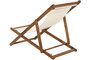 DKD Home Decor Hamaca de Terraza y Jardín Blanco Marrón Acacia y Poliéster 57 x 83 x 96 cm (2 Unidades)