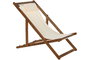 DKD Home Decor Hamaca de Terraza y Jardín Blanco Marrón Acacia y Poliéster 57 x 83 x 96 cm (2 Unidades)