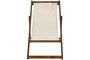 DKD Home Decor Hamaca de Terraza y Jardín Blanco Marrón Acacia y Poliéster 57 x 83 x 96 cm (2 Unidades)