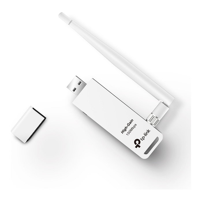 TP-Link TL-WN722N Adaptador USB Wi-Fi N 150Mbps con Antena de 4dBi
