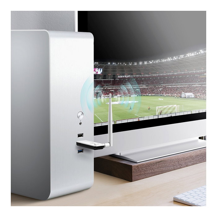 TP-Link TL-WN722N Adaptador USB Wi-Fi N 150Mbps con Antena de 4dBi