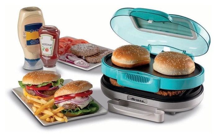 Ariete Máquina de Hamburguesas Party Time Azul Ariete Máquina de Hamburguesas Party Time Azul