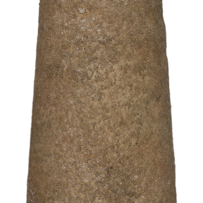 Jarrón Beige Cerámica Decoración 12,60 X 12,60 X 42 cm