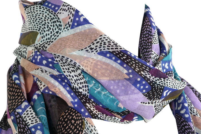 DKD Home Decor Foulard Hawai Mediterraneo Multicolor Naranja 0.2 x 180 x 110 cm (6 Unidades)