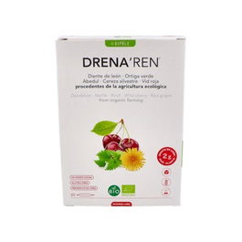 INTERSA Drena Ren Depurativo Renal 20 Ampollas con Diente de León y Abedul para la Depuración Renal