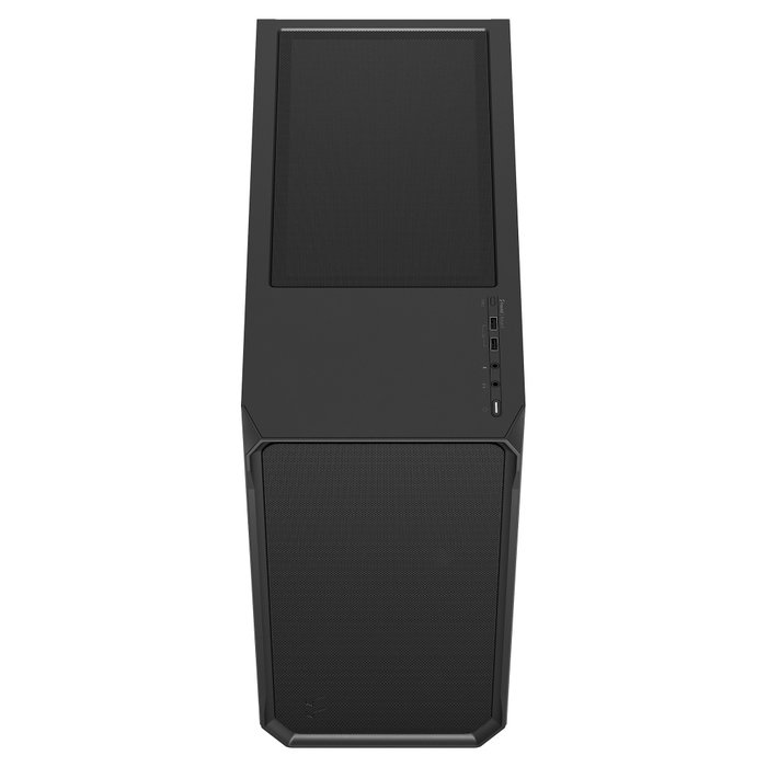 Fractal Design Focus 2 Mid Tower ATX Gaming, Negro con Ventana Lateral de Vidrio Templado, Compatible con ATX, Micro-ATX, Mini-ITX
