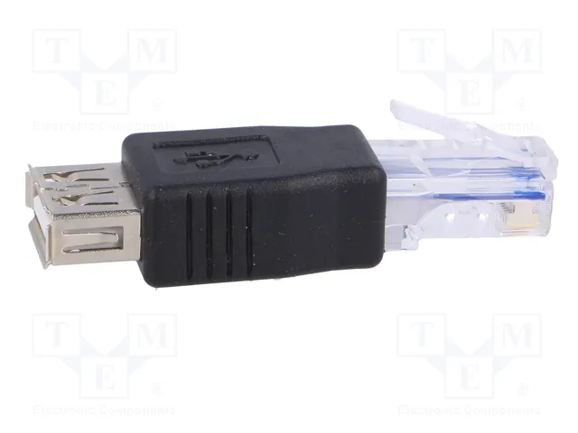 AKYGA Adaptador USB 2.0 a RJ45 Negro AKYGA Adaptador USB 2.0 a RJ45 Negro