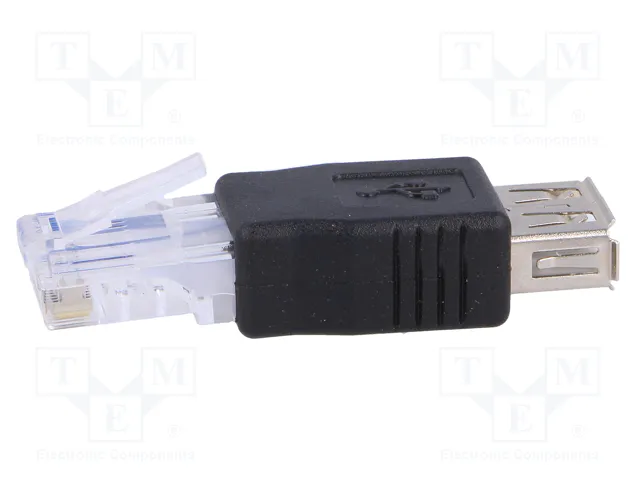 AKYGA Adaptador USB 2.0 a RJ45 Negro AKYGA Adaptador USB 2.0 a RJ45 Negro