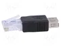 AKYGA Adaptador USB 2.0 a RJ45 Negro