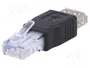 AKYGA Adaptador USB 2.0 a RJ45 Negro