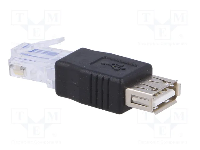 AKYGA Adaptador USB 2.0 a RJ45 Negro AKYGA Adaptador USB 2.0 a RJ45 Negro