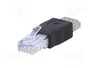 AKYGA Adaptador USB 2.0 a RJ45 Negro