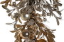 DKD Home Decor Rama PP Poliéster Dorado 20x20x70 cm
