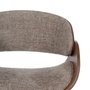 Ixia Silla con ruedas beige-marrón tejido-madera