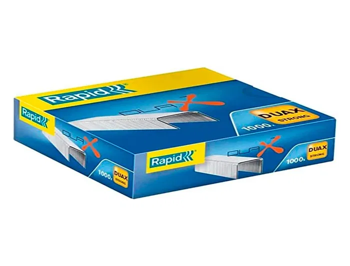 Rapid Grapas Duax Strong para Grapadora Duax, Caja de 1000 Unidades