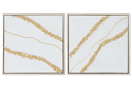 DKD Home Decor Cuadro de Lienzo Moderno Surtido 42x4x42 cm