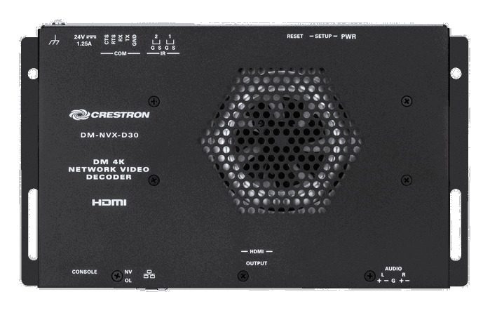 Crestron DM-NVX-D30 Decodificador AV en Red 4K60 4:4:4 HDR, Network AV Decoder, 6511507