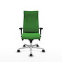PIQUERAS Y CRESPO Sillón Albacete Verde con Mecanismo Sincro y Base de Aluminio