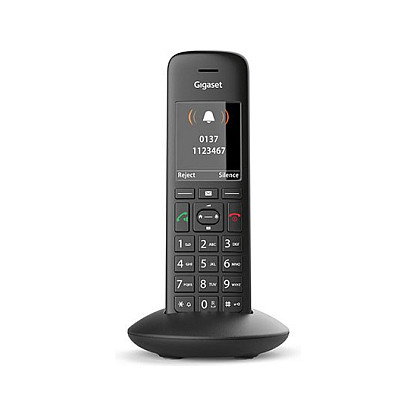 Gigaset C570HX Teléfono DECT/analógico inalámbrico con altavoz y pantalla a color, Negro