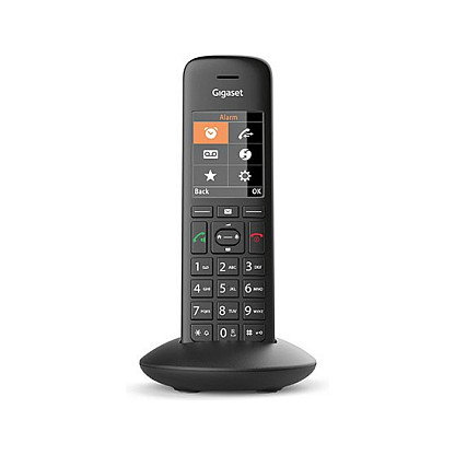 Gigaset C570HX Teléfono DECT/analógico inalámbrico con altavoz y pantalla a color, Negro