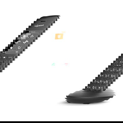 Gigaset C570HX Teléfono DECT/analógico inalámbrico con altavoz y pantalla a color, Negro