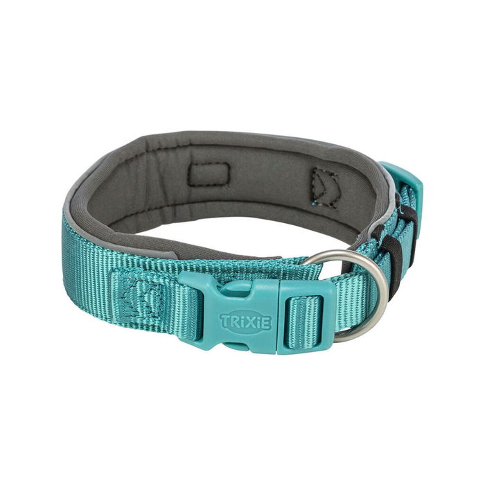 Collar para Perro Trixie Premium Grafito Azul claro M/L 40-48 cm Collar para Perro Trixie Premium Grafito Azul claro M/L 40-48 cm
