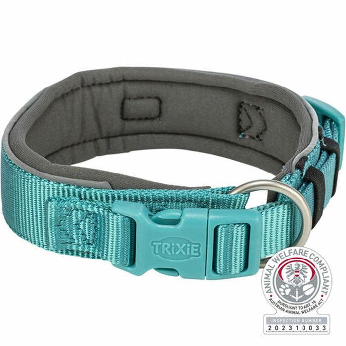 Collar para Perro Trixie Premium Grafito Azul claro M/L 40-48 cm Collar para Perro Trixie Premium Grafito Azul claro M/L 40-48 cm