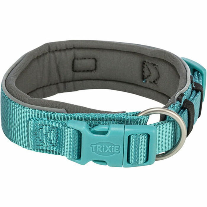 Collar para Perro Trixie Premium Grafito Azul claro M/L 40-48 cm Collar para Perro Trixie Premium Grafito Azul claro M/L 40-48 cm