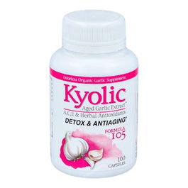 Kyolic Formula 105 Detox Antioxidante Ajo Envejecido Vitamina E Selenio 100 Capsulas