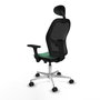 PIQUERAS Y CRESPO Silla de oficina Jorquera Verde esmeralda y Negro